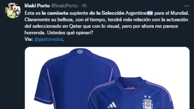 La opinión de los hinchas sobre la camiseta de la Selección