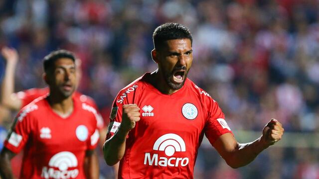 Franco Jara anotó por duplicado para Belgrano en un triunfazo ante Unión (Prensa Belgrano).