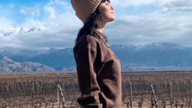 Lali, luego de los espectáculos de Disciplina Tour, en el Arenas Maipú, se tomó un respiro en una bodega mendocina.