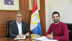 El intendente Luis Castellano y el concejal Juan Senn