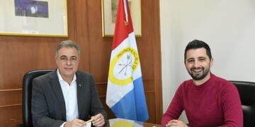 El intendente Luis Castellano y el concejal Juan Senn