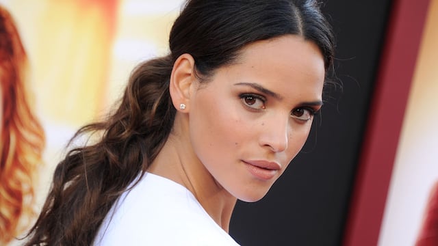 HOLLYWOOD, CA - JUNE 26:  Actress Adria Arjona arrives at the premiere of Warner Bros. Pictures' "The House" at TCL Chinese Theatre on June 26, 2017 in Hollywood, California.  (Photo by Gregg DeGuire/WireImage)