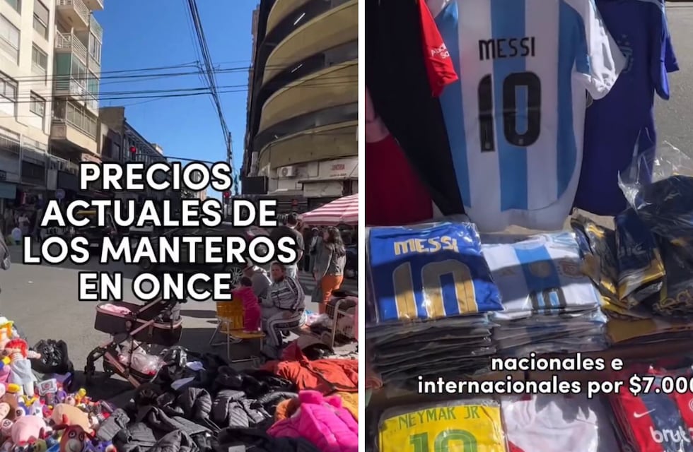 Mostró los precios que ofrecen los manteros en Once y causó furor en las redes sociales