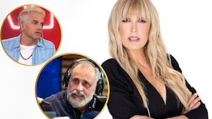 Viviana Canosa junto a Jorge Rial y Ángel de Brito.