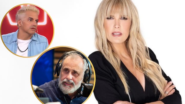 Viviana Canosa junto a Jorge Rial y Ángel de Brito.