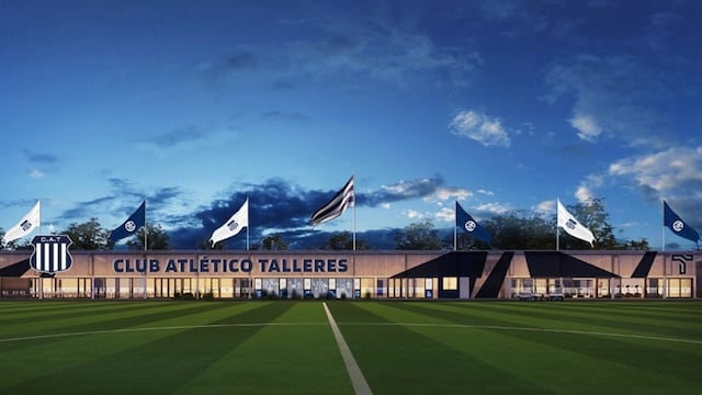 Adelanto del club Talleres sobre cómo se verá el predio Amadeo Nuccetelli, que ahora será un Centro de Alto Rendimiento Deportivo. (Prensa Talleres)