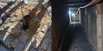 Descubren un túnel de 3 metros hecho para robar un banco de San Isidro