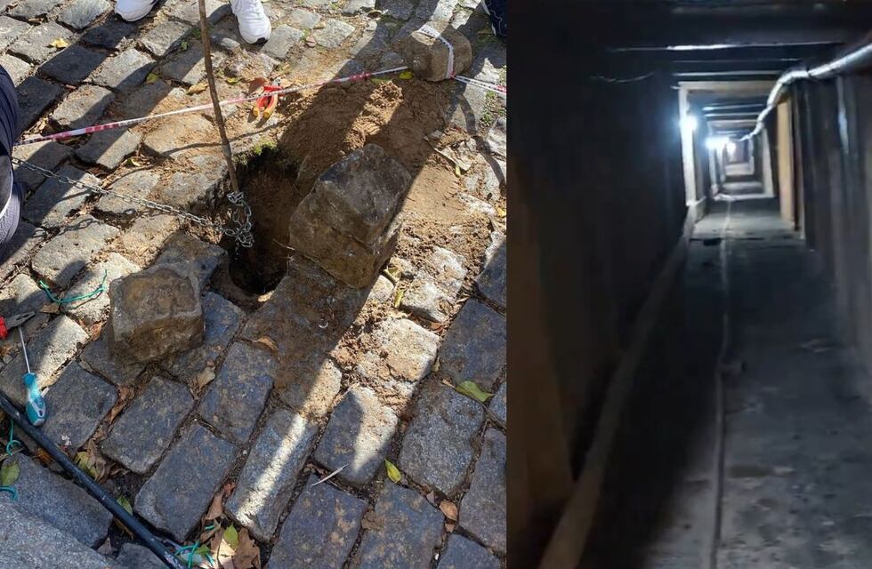 Descubren un túnel de 3 metros hecho para robar un banco de San Isidro