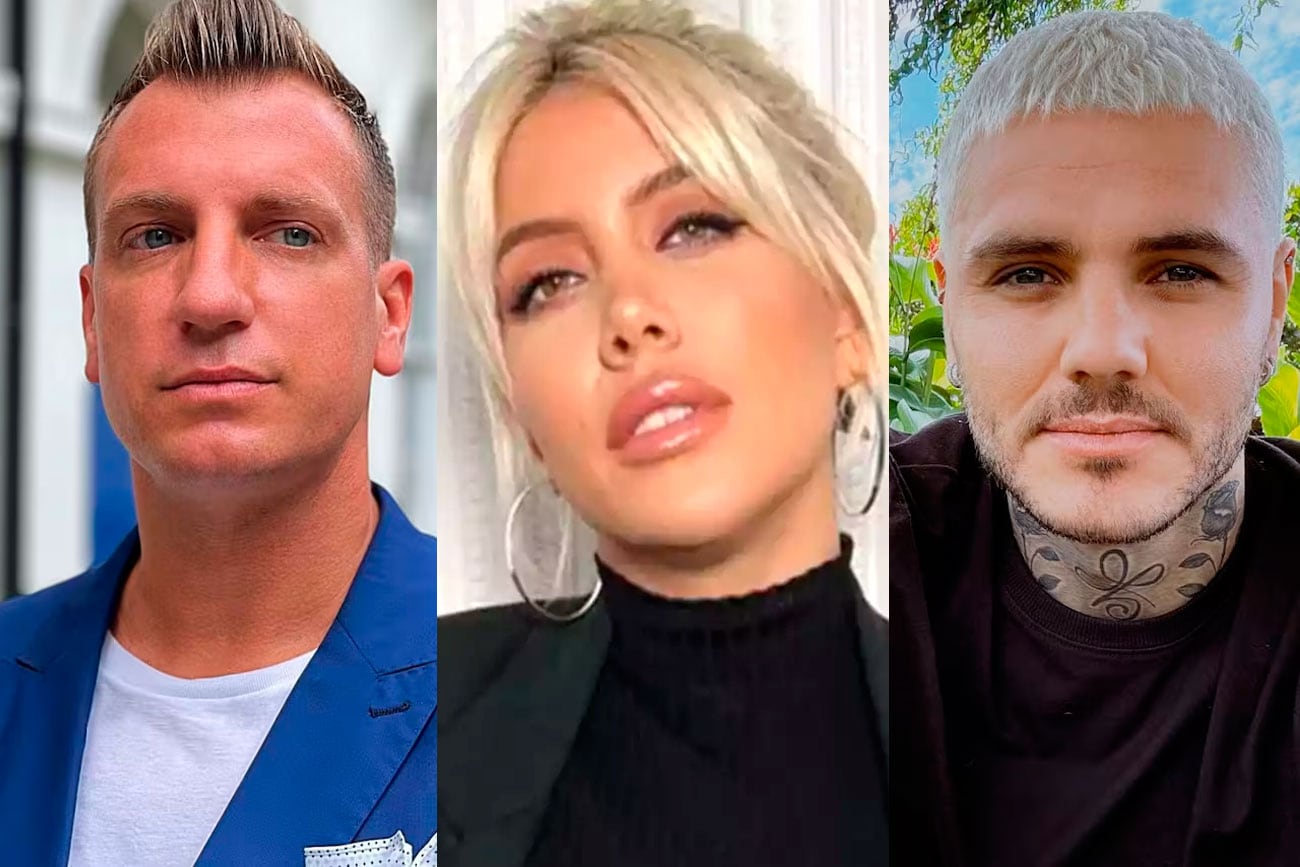 Maxi López, Wanda Nara y Mauro Icardi. Foto: captura pantalla