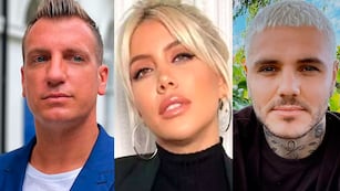 Maxi López, Wanda Nara y Mauro Icardi. Foto: captura pantalla