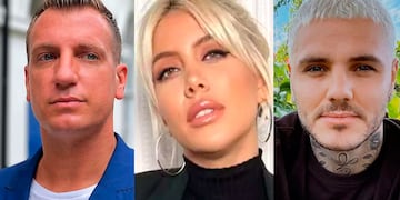 Maxi López, Wanda Nara y Mauro Icardi. Foto: captura pantalla