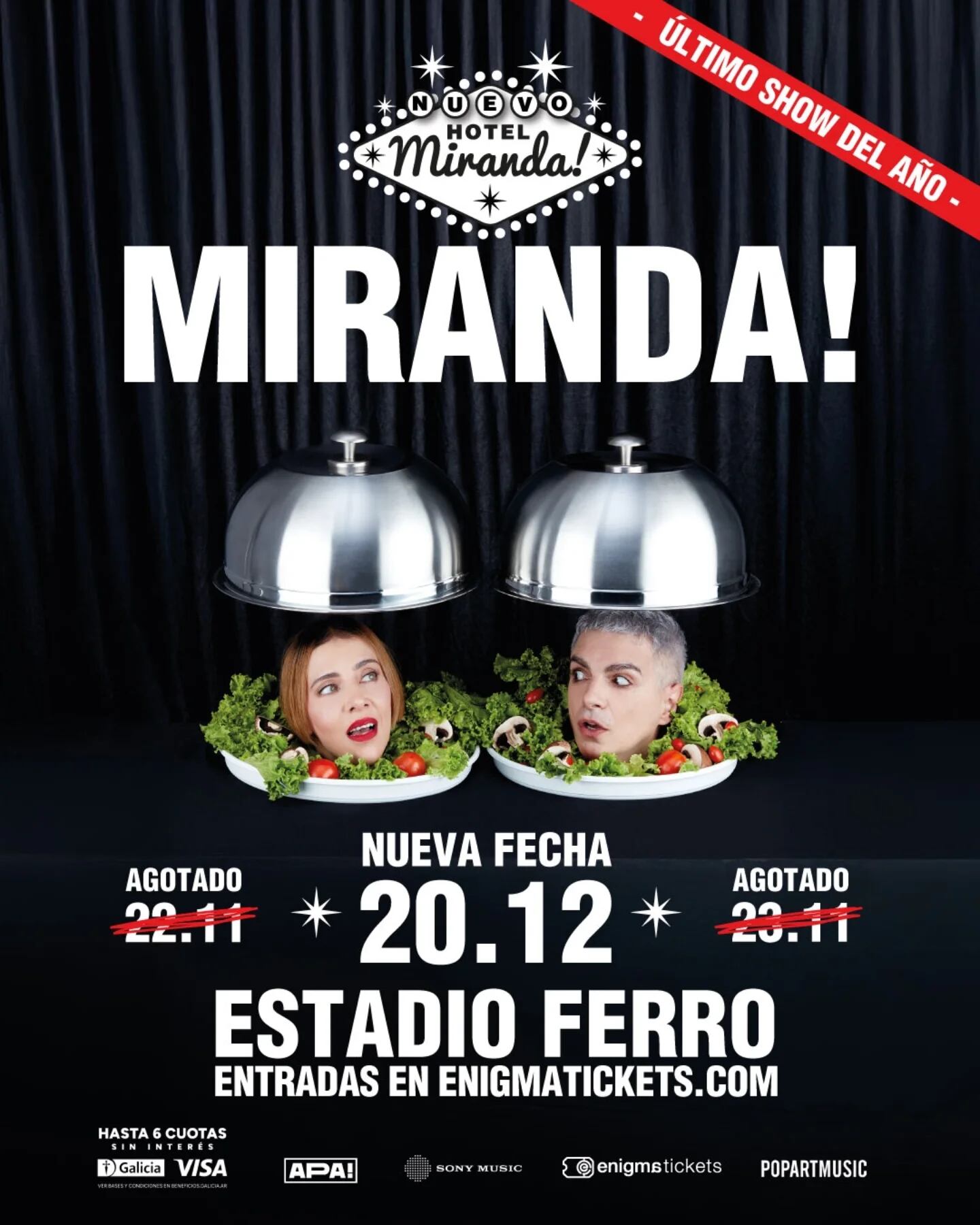 Miranda! anunció su show despedida en Ferro: precios de entradas y dónde comprarlas