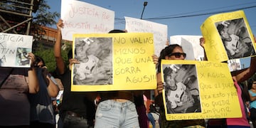 La marcha por el asesinato de Agustín Ávila en Jesús María.