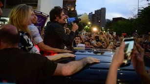 Javier Milei hizo el cierre de campaña en Córdoba. (Javier Ferreyra / La Voz)