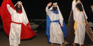 Reyes magos en el Aero Club de Rafaela