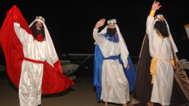 Reyes magos en el Aero Club de Rafaela