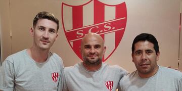 Cristian Picco junto a Valentín Magnino y Leonardo “Camacho” Toledo
