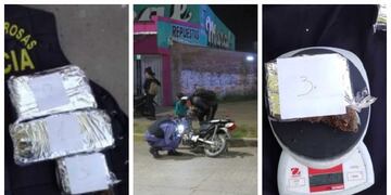 Sáenz Peña: la Policía secuestró droga y motos