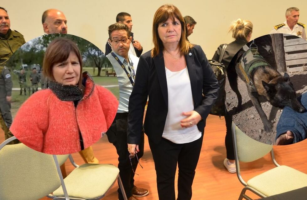La demostración de Patricia Bullrich con perros de seguridad que casi sale mal en Córdoba
