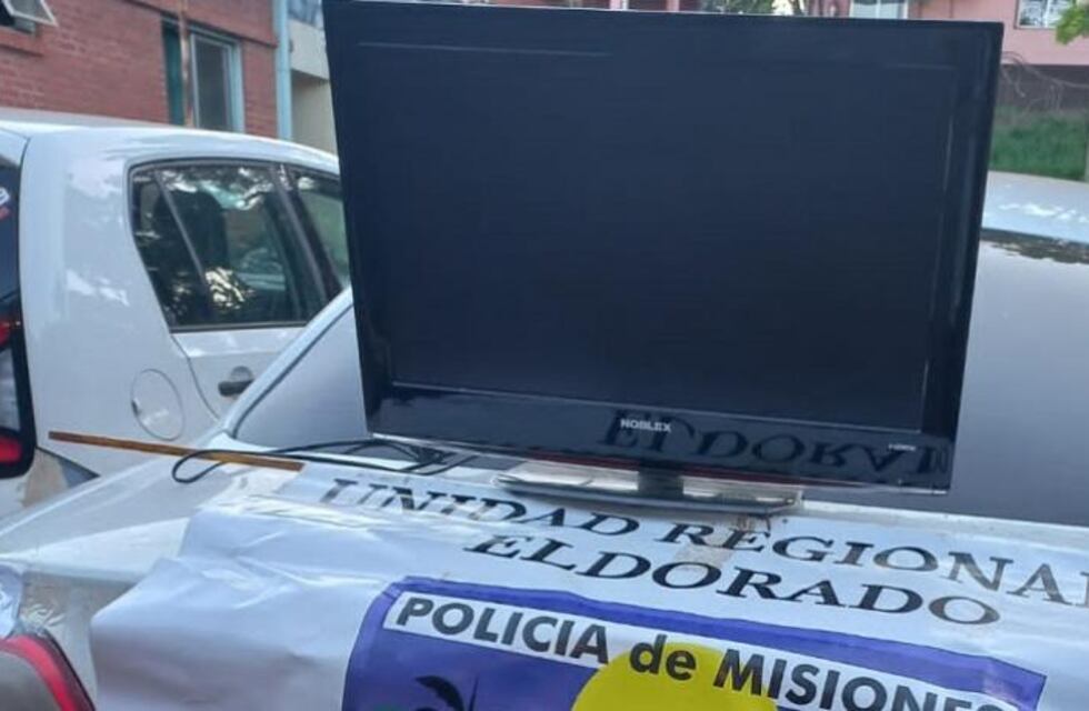 Eldorado: huía con un televisor robado y fue detenido