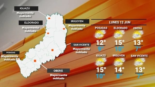 Inicio de semana con frío en Misiones.