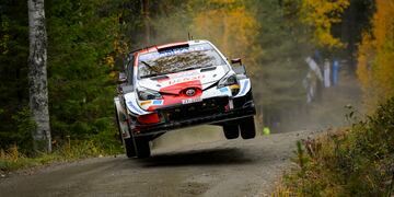 Evans ganó la mayoría de los tramos este sábado con su Toyota Yaris GR.