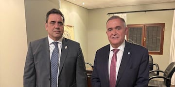 Fue minutos antes del inicio de la ceremonia en apertura de la EXPO Rural