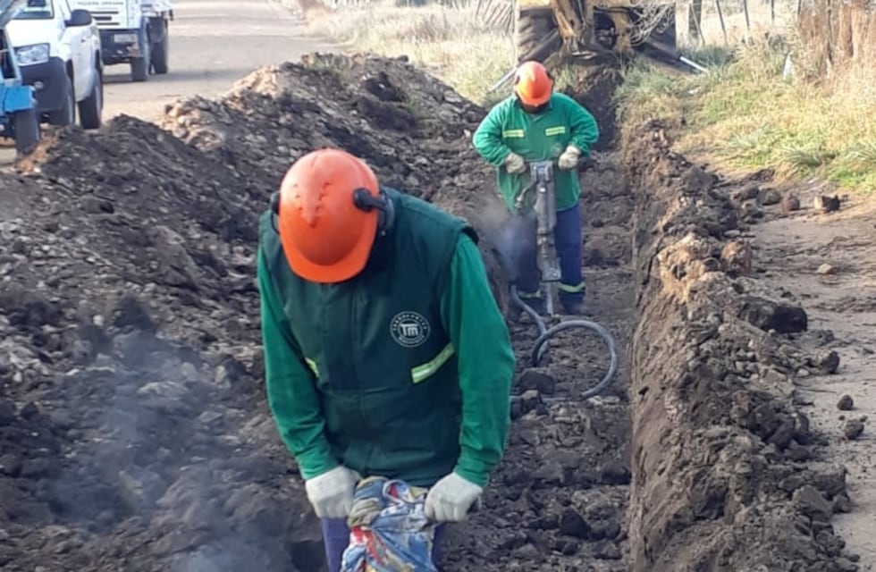 Obras Públicas trabaja en el Barrio Olimpo y Ruta 3 Sur