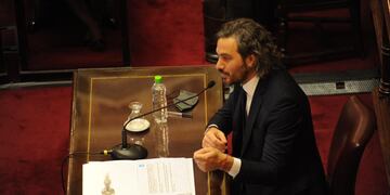 Cafiero en el Senado. (Federico López Claro)