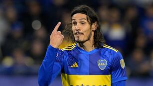 Un solo gol ha marcado Cavani en Boca desde que llegó. Lleva 8 juegos sin convertir. / Gentileza.