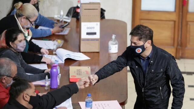 El gobernador votó en La Plata.