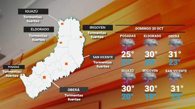 Continúan las precipitaciones y llegaría un frente frío para el inicio de la semana
