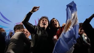 Javier Milei y Victoria Villaruel, los precandidatos a presidente y vice de La Libertad Avanza