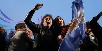 Javier Milei y Victoria Villaruel, los precandidatos a presidente y vice de La Libertad Avanza