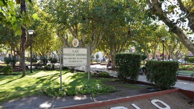 Este sábado en la plaza Sobremonte de Villa de Merlo la comuna intercambiará un arbol por un útil escolar en beneficio del merendero "Sonrisitas". Gentileza Infomerlo