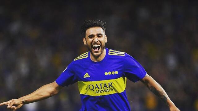 Eduardo Salvio marcó el primer gol de Boca.