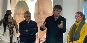 Matías Fhürer recibió a la precandidata a senadora Nerina Neuman