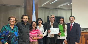 Mabel Fossati, Santiago Alassia, Valeria Soltermam, Alejandra Sagardoy, Jorge Colombo, María Paz Caruso y Lisandro Mársico