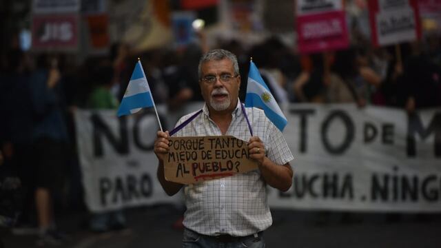 Tercera marcha universitaria federal en Córdoba.