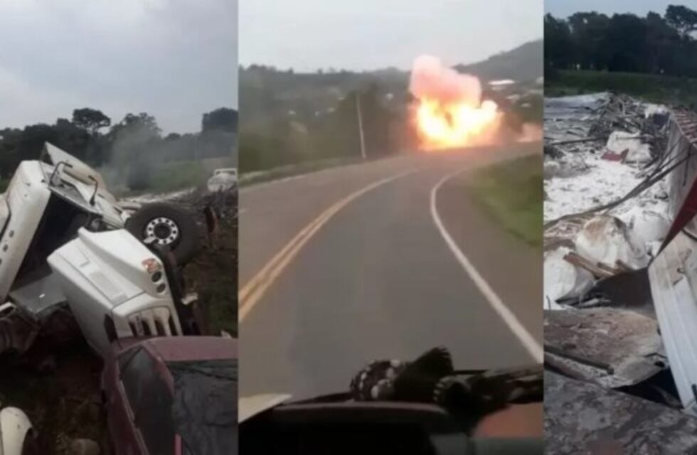 Camionero oriundo de Leandro N. Alem se salvó de milagro en aparatoso accidente en Brasil