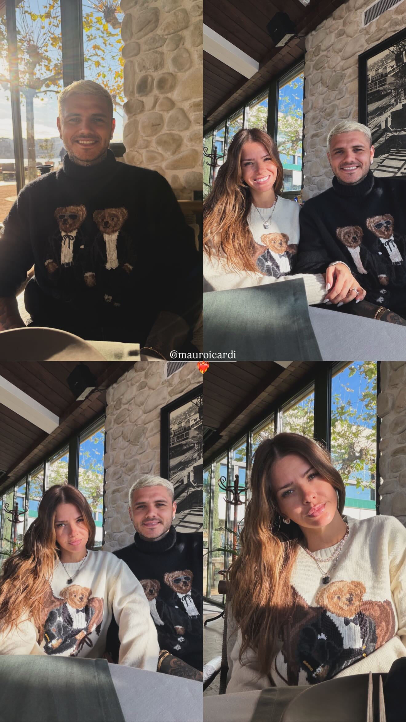 La China Suárez y Mauro Icardi tras llegar a Turquía.