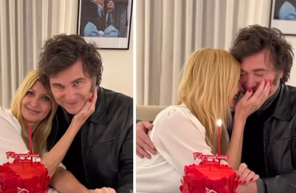 El detalle en la torta de cumpleaños que Yuyito González le regaló a Javier Milei y que pocos notaron
