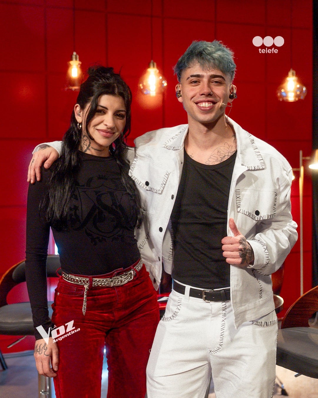 Cazzu y Luck Ra en la Voz Argentina 2025
