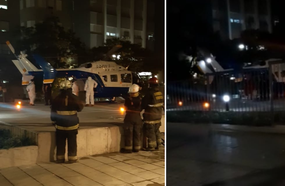 Un motociclista fue trasladado de urgencia en helicóptero tras chocar con un camión