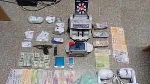 El material secuestrado