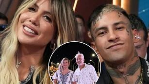 El insólito encuentro entre el papá de Wanda Nara y la mamá de L-Gante en pleno Carnaval de Gualeguaychú