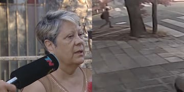 Habló una vecina que encontró a la mujer degollada.