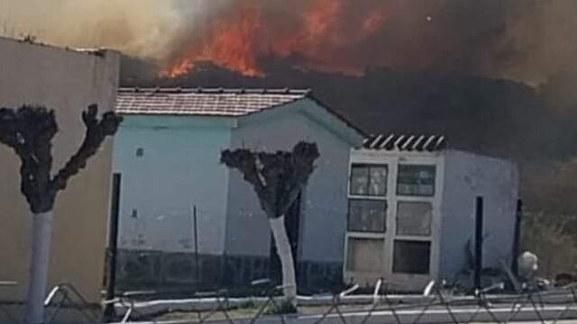 Incendio en Huerta Grande
