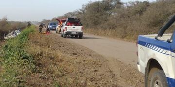 Accidente camino a Colonia Las Pichanas