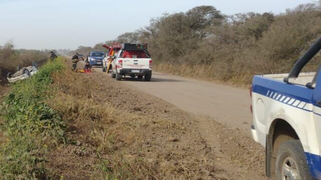 Accidente camino a Colonia Las Pichanas